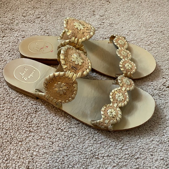 Jack Rogers Lauren Cork Sandals sz 9 - Picture 3 of 6